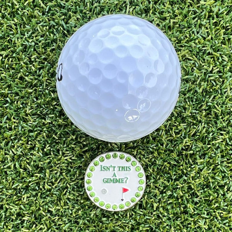 Giggle Golf Bling Golf Ball Marker with Magnetic Hat Clip â€“ Isnâ€™t This a Gimme Sparkly Marker for Women Golfers â€“ Fun Golf Gift with Organza Bag & Bonus Hand Cream - Image 3